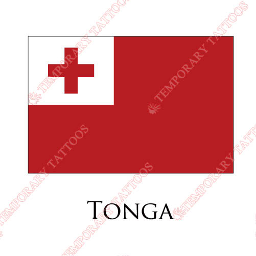 Tonga flag Customize Temporary Tattoos Stickers NO.2002
